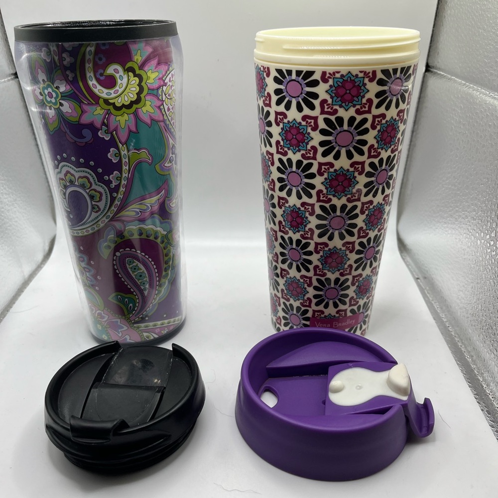 Lot of two Vera Bradley, coffee, and water cups - Picture 11 of 11